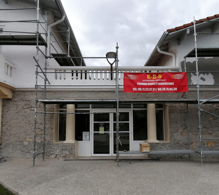 Chantier de maçonnerie générale réalisé par EBS à Dax